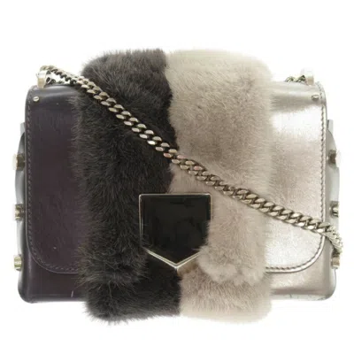 Pre-owned Jimmy Choo Gray Silver Leather Shoulder Bag ()