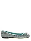 Jimmy Choo Elme Bow Detailed Ballet Flats In Green