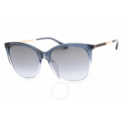 Jimmy Choo Grey Azure Cat Eye Ladies Sunglasses Nerea/g/s 0jq4/gb 57 In Gray