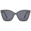 Jimmy Choo Grey Butterfly Ladies Sunglasses Rua/g/s 0mf7/ir 56 In Grey