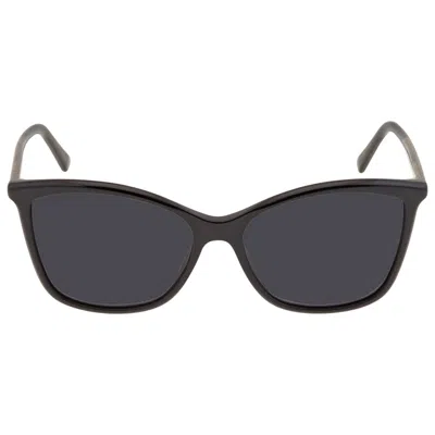 Jimmy Choo Grey Cat Eye Ladies Sunglasses Ba/g/s 0807/ir 56 In Black