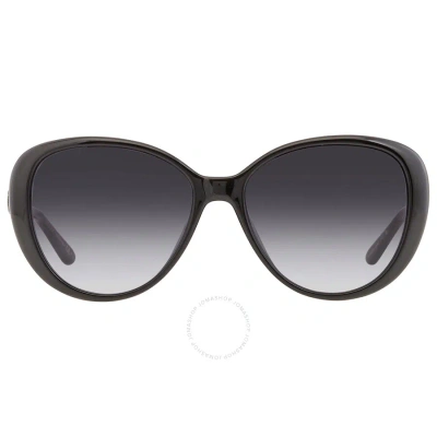 Jimmy Choo Grey Gradient Butterfly Ladies Sunglasses Amira/g/s 0807/9o 57 In Black / Grey