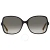 JIMMY CHOO JIMMY CHOO GREY GRADIENT BUTTERFLY LADIES SUNGLASSES JUDY/S 0807/FQ 57