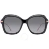 Jimmy Choo Grey Gradient Butterfly Ladies Sunglasses Tessy/g/s 0807/9o 56 In Grey