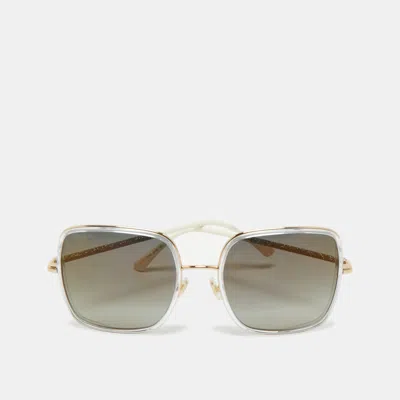 Pre-owned Jimmy Choo Grey Gradient Jayla/s Oversized Sunglasses