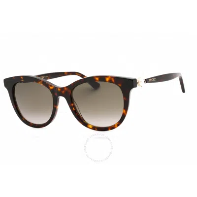 Jimmy Choo Grey Gradient Oval Ladies Sunglasses Annabeth/s 0086/ha 51 In Multi