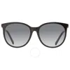 JIMMY CHOO JIMMY CHOO GREY GRADIENT ROUND LADIES SUNGLASSES ILANA/F/SK 026S/9O 57