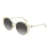Jimmy Choo Jc 4003hb Women's Sunglasses - 53mm, Gold Frame With Grey Gradient Lenses