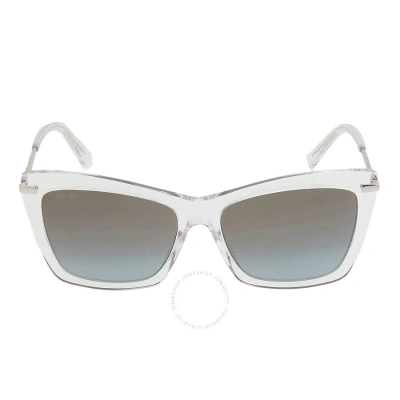 Jimmy Choo Grey Shaded Petrol Cat Eye Ladies Sunglasses Sady/s 0900/i7 56