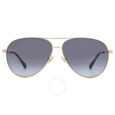 Jimmy Choo Grey Shaded Pilot Ladies Sunglasses Jimena/s 0lks/gb 60 In Gold