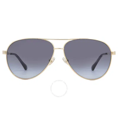 Jimmy Choo Grey Shaded Pilot Ladies Sunglasses Jimena/s 0lks/gb 60 In Blue / Gold / Grey