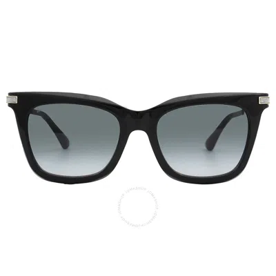 Jimmy Choo Grey Shaded Rectangular Ladies Sunglasses Olye/s 0807/9o 52 In Black