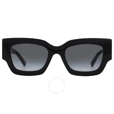 Jimmy Choo Grey Shaded Square Ladies Sunglasses Nena/s 0807/9o 51 In Black