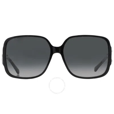 Jimmy Choo Grey Shaded Square Ladies Sunglasses Tara/s 0dxf/9o 59 In Black