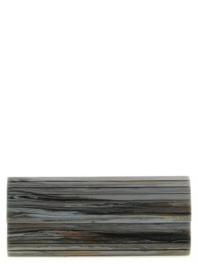 Jimmy Choo Grey Sweetie Clutch In Gray