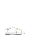 Jimmy Choo `gwyn/daisy Flat` Sandals In Multi