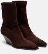Jimmy Choo Hadley 60 Suede Ankle Boots In Brown