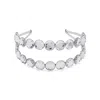 Jimmy Choo Double Row Headband In Silver