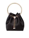 Jimmy Choo Bon Bon Black Satin Handbag