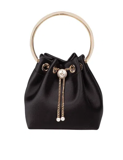 JIMMY CHOO JIMMY CHOO HANDBAG IN SATIN FABRIC