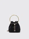 Jimmy Choo Bon Bon Bucket Bag In Black