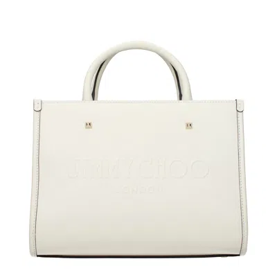 Jimmy Choo Handbags Avenue Female Leather White/milk In Neutral