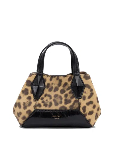 Jimmy Choo Women's Mini Diamond Tote Bag In Beige