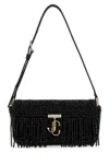Jimmy Choo Borsa A Spalla Avenue Mini In Raso Nero Donna In Black