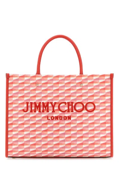 Jimmy Choo Handbags. In Paprikacandypinkmixlightgold