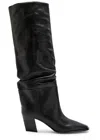 Jimmy Choo Hart 60 Leather Knee-high Boots In Black