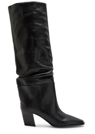 JIMMY CHOO JIMMY CHOO HART 60 LEATHER KNEE-HIGH BOOTS