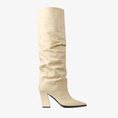 Jimmy Choo Hart Knee Boot 85 In Neutral