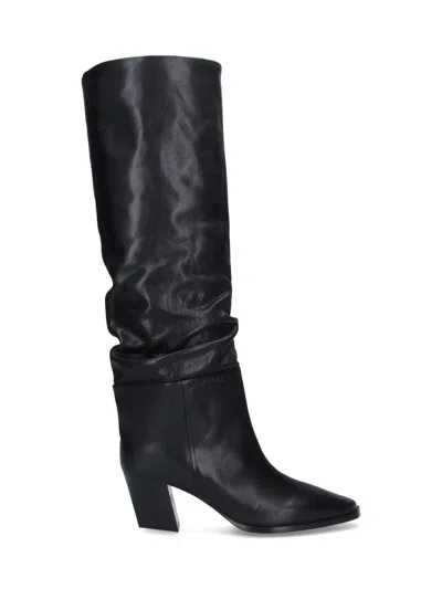 Jimmy Choo Hart Leather Ankle Boots In Black