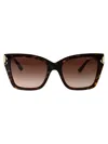 Jimmy Choo Havana Acetate Sunglasses In Brown
