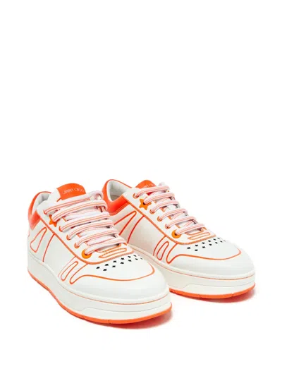 Pre-owned Jimmy Choo Hawaii/f Sneakers In White