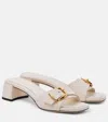 Jimmy Choo Hawke Mule Flat In Latte/gold