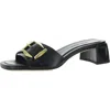 Jimmy Choo Hawke 40 Womens Buckle Leather Mules