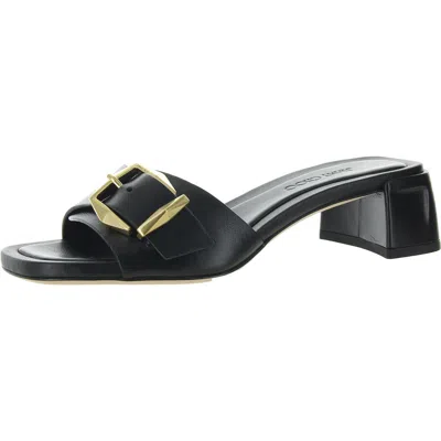 Jimmy Choo Hawke 40 Womens Buckle Leather Mules