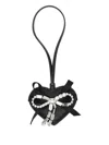 Jimmy Choo Heart Charm In Black