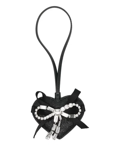Jimmy Choo Heart Charm In Black