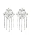 Jimmy Choo Heart Drop Earring In Silver
