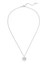Jimmy Choo Heart Crystal Pendant Necklace In Silver