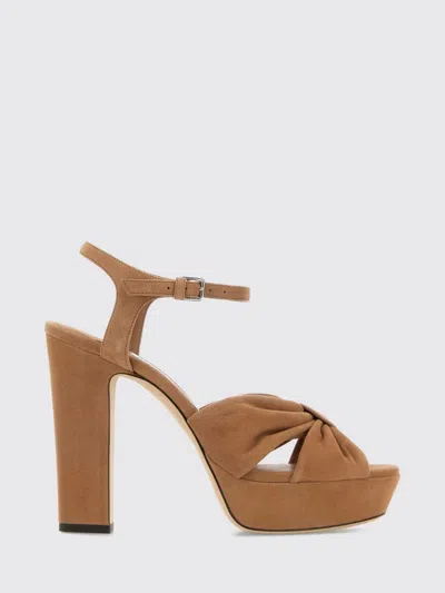 Jimmy Choo Heeled Sandal Woman Color Coffee In Brown