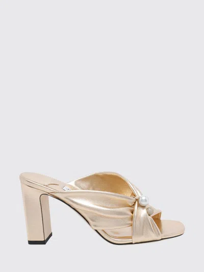 Jimmy Choo Heeled Sandal Woman Color Gold