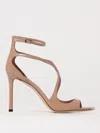 Jimmy Choo Patent Leather Azia 95 Sandals In Pink