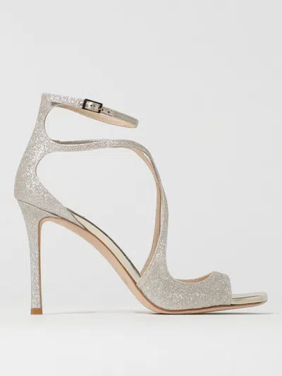 JIMMY CHOO HEELED SANDALS JIMMY CHOO WOMAN COLOR SILVER,425704061