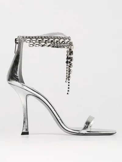 JIMMY CHOO HEELED SANDALS JIMMY CHOO WOMAN COLOR SILVER,425714061