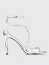 Jimmy Choo Gleaming Open-toe Sandals With Delicate Ankle Strap In White