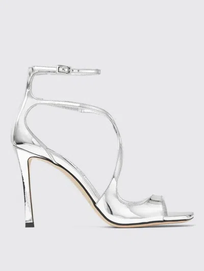 JIMMY CHOO HEELED SANDALS JIMMY CHOO WOMAN COLOR SILVER,H12417061