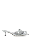 Jimmy Choo Staz Silver Shoe Tac Bow Destal 5cm
